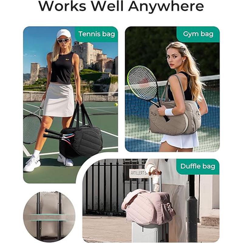 Available New Unisex Tennis & Badminton Tote Set - Fashionable Portable 2-Piece Handbag