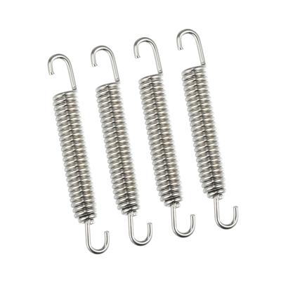 BULLSPANN Motorrad Universelle Auspuffrohrfedern 80mm Edelstahl Auspuffrohr Federhaken Nachrüstung