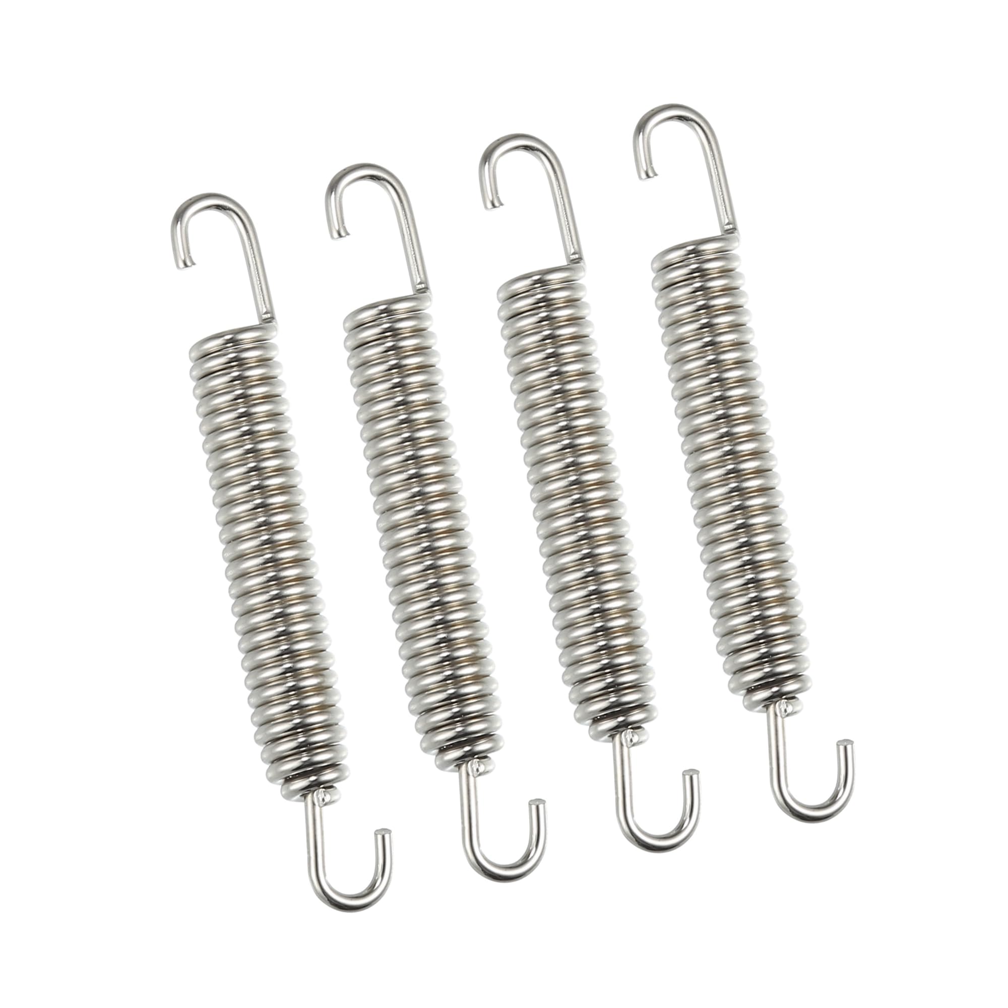 

BULLSPANN Motorcycle Universal Exhaust Pipe Springs 80mm Stainless Steel Exhaust Pipe Spring Hook Retrofit серебряный