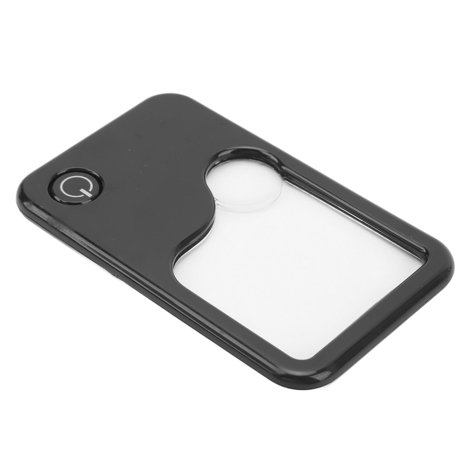 

Картка-лупа Міні Портативна Лупа Розміром з Кредитну Картку зі Світлодіодним Підсвічуванням для Макіяжу Ювелірів Колекціонерів Марок