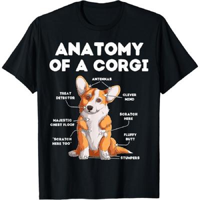 Anatomie van een Corgi T-shirt