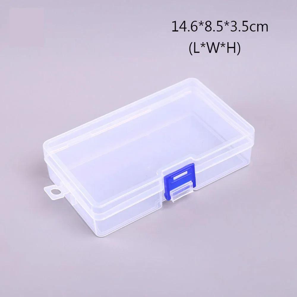 DiY Small Square Clear Plastic Storage Box For Jewelry Diamond Embroidery Craft Bead Pill Home Storage Accessories