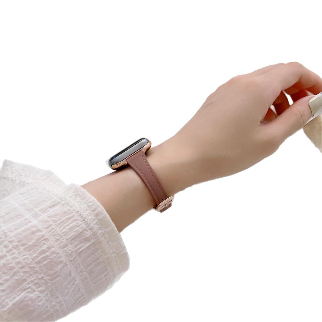 Leather Slim Waist Strap for Apple iWatch Series 1-10