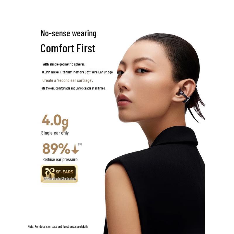 SANAG S6S Pro Ear-Clip Sport Noise-Cancelling Bluetooth Earbuds