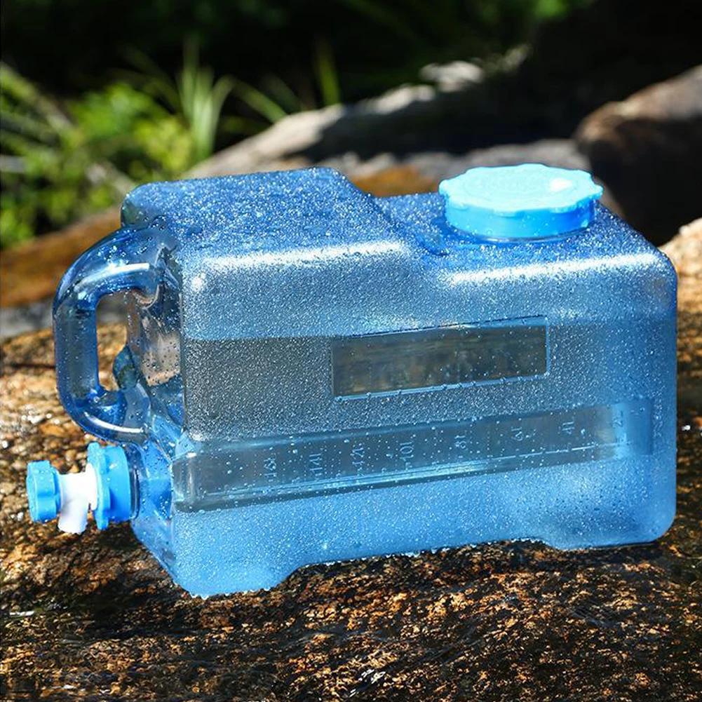 Water Dispenser Carrier with Faucet Large Capacity Emergency Water Barrel Container for Vehicle Car Outdoor Camping Bucket
