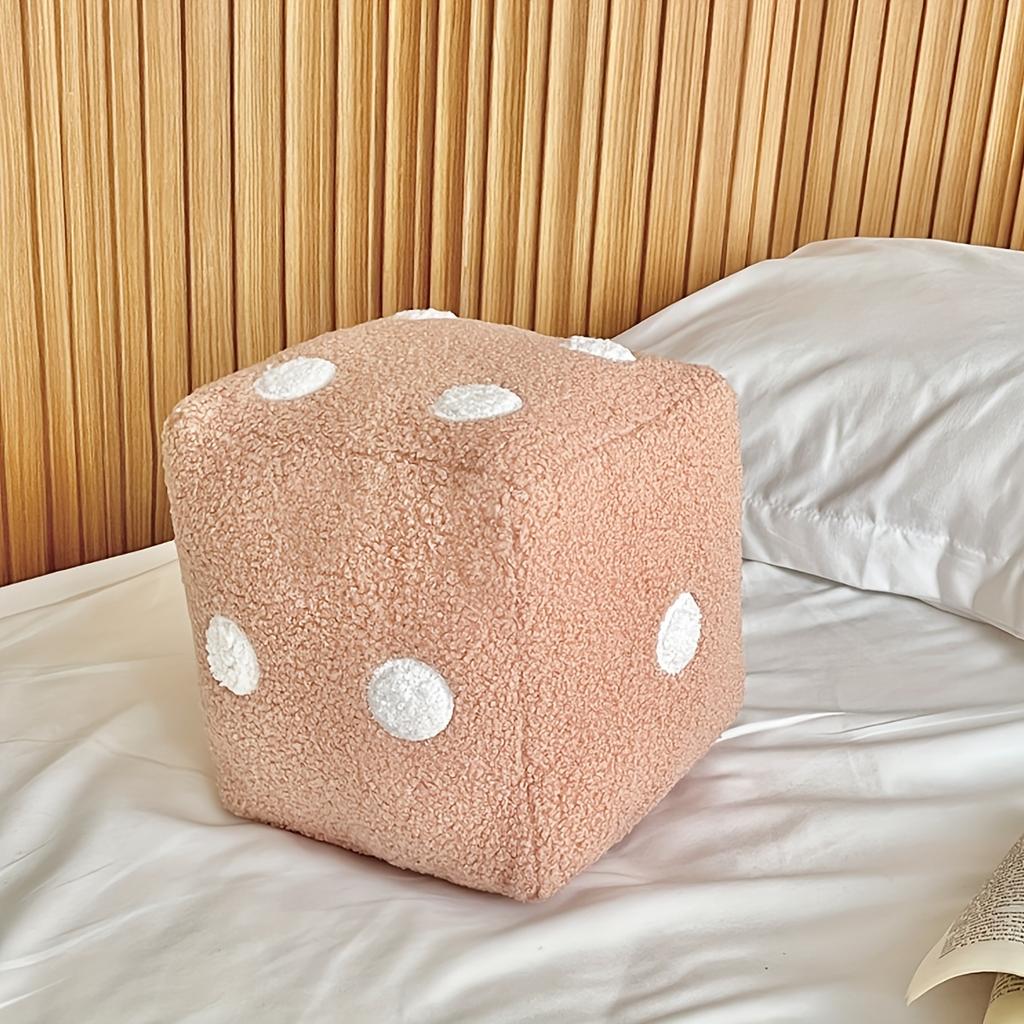 1pc Soft Throw Pillow 1pc Soft Decorative Dice Throw Pillow,  Suitable for Living Room and Bedroom Couch, Home Decor Room Decoration, Removable