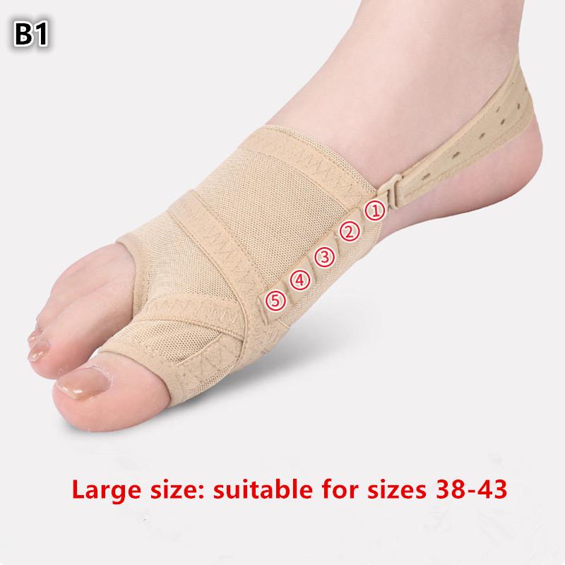 

1/2pc Adjustable Hallux Valgus Sleeve Spacer Separator ToeCorrector Fabric Bunion Corrector Breathable Sport Bunion Sock Running