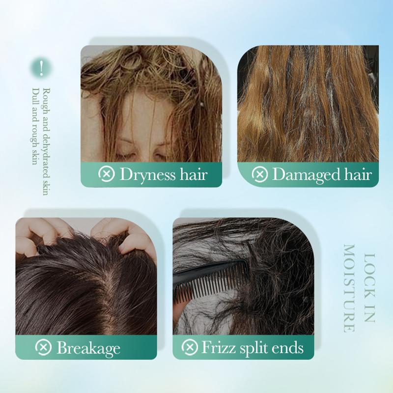SADOER Peptide Keratin Hair Mask 200ml, Deep Nourishing Repair Hair Treatment Mask, Boost Hair Shine&Elasticity, Non-Greasy Hair Care Conditioner Mask