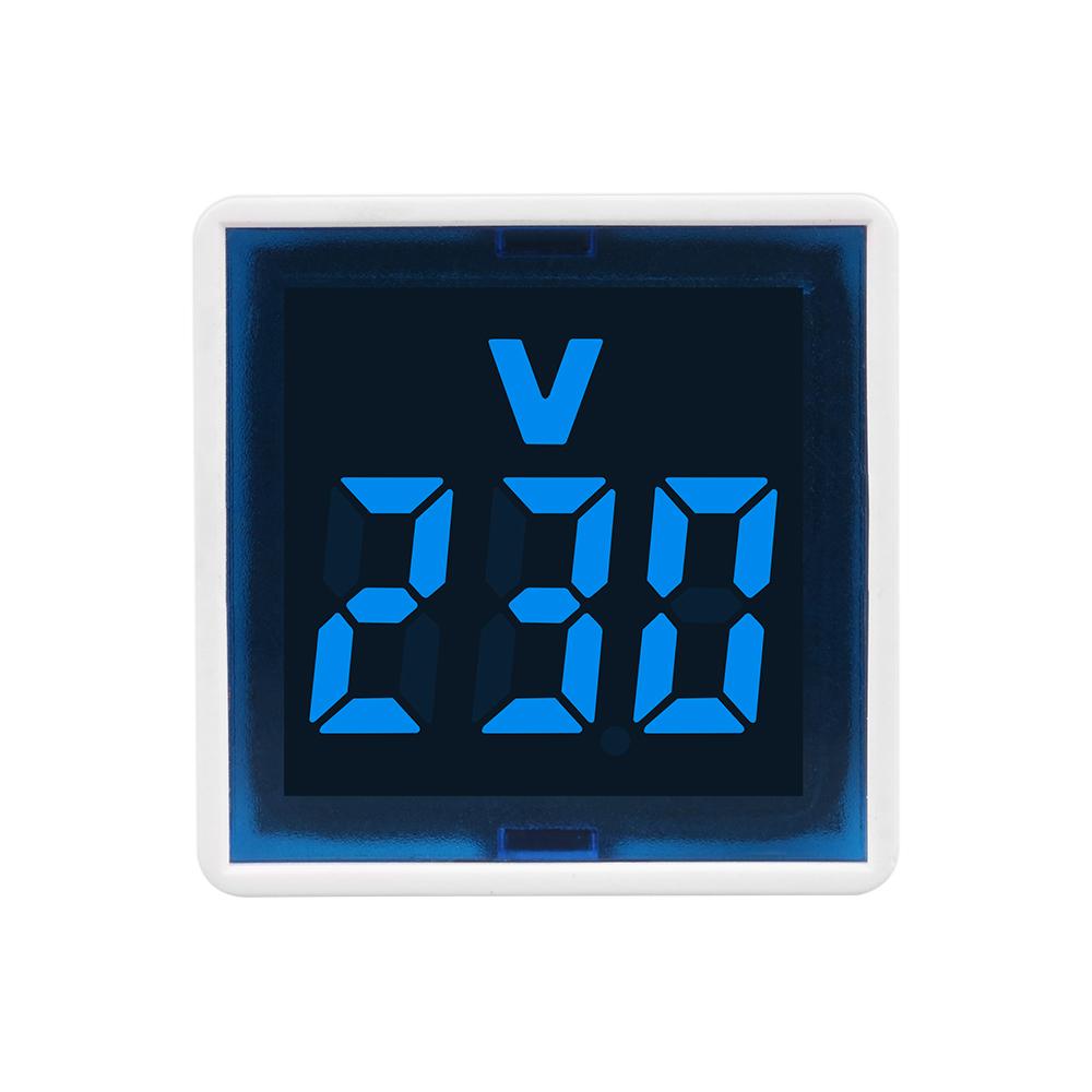 AC 220V/230V LED Voltmeter EU Plug Socket Square Volt Tester Detector Monitor 50-500V Digital Voltage Meter Indicator