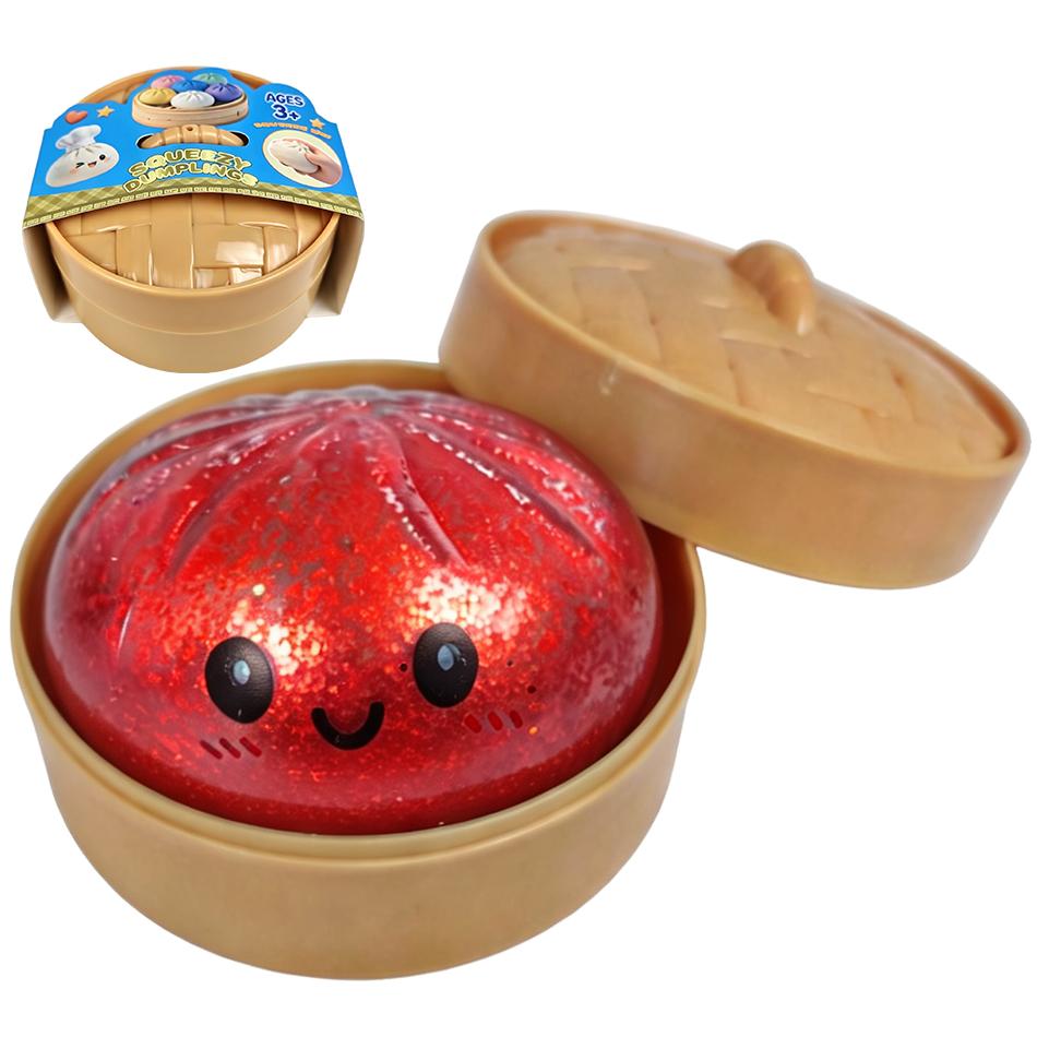 Glitter Squishies Dumpling Flash Dumpling Pressure Ball Slow Rebound Soft Pinch Decompression Office Decorat Birthday Gifts