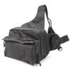 New Nylon Waterproof 3-Layer Fishing Bag Multifunctional Messenger Waist Bag Waterproof Fishing Lure Reel Line Tackle Storage Bag