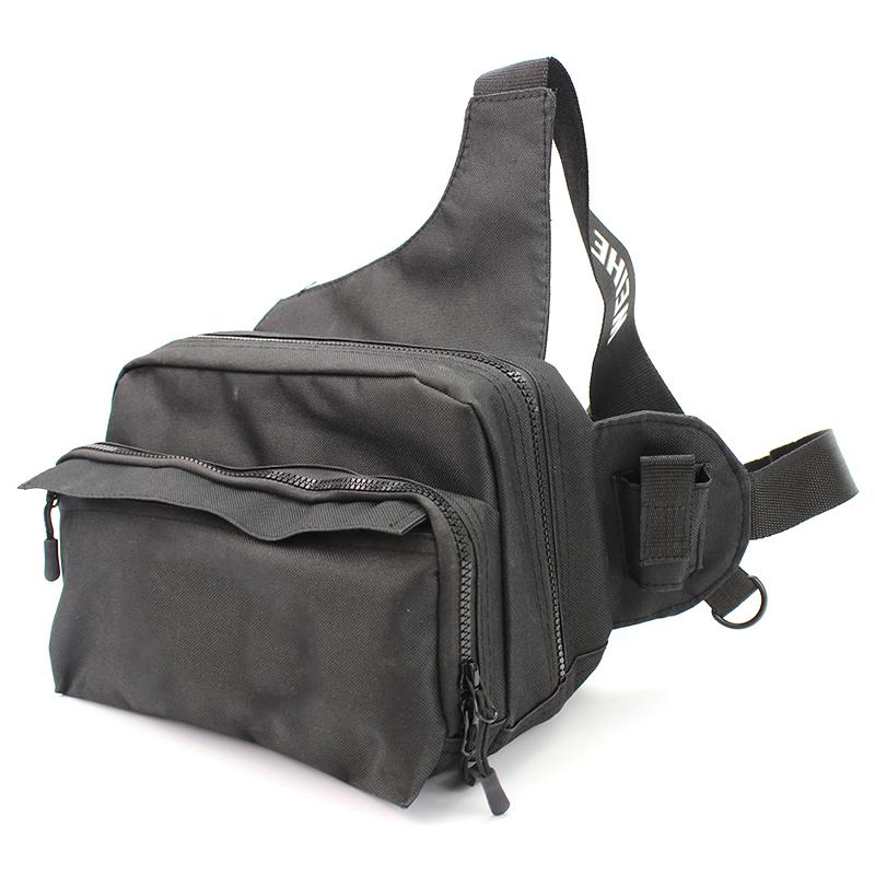 New Nylon Waterproof 3-Layer Fishing Bag Multifunctional Messenger Waist Bag Waterproof Fishing Lure Reel Line Tackle Storage Bag