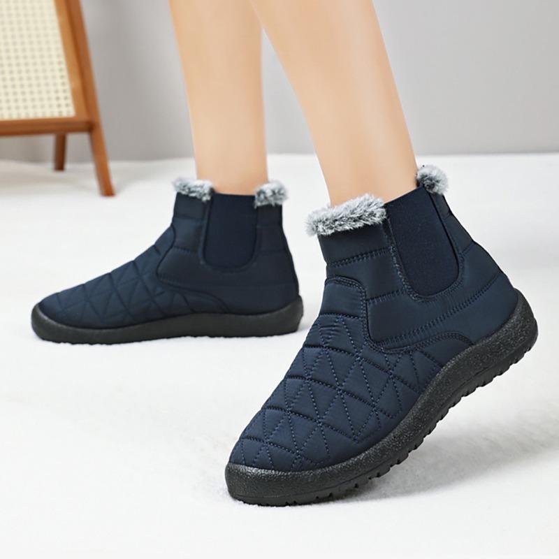 Winter High Top Women Cotton Shoes Keep Warm Plush Soft Sole Comfortable Light Plus Size Cold-Proof Fur Snow Boots for Ladies
