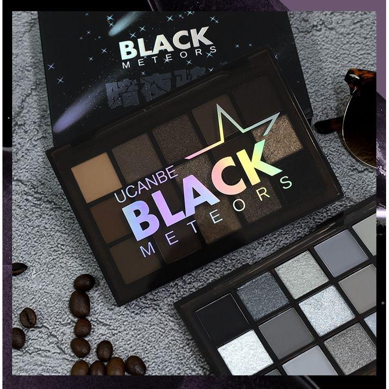 UCANBE - Black Meteors 15-Color Eyeshadow Palette