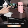 Bestune Multifunctional Car Storage Box with Cup Holder and Tissue Dispenser