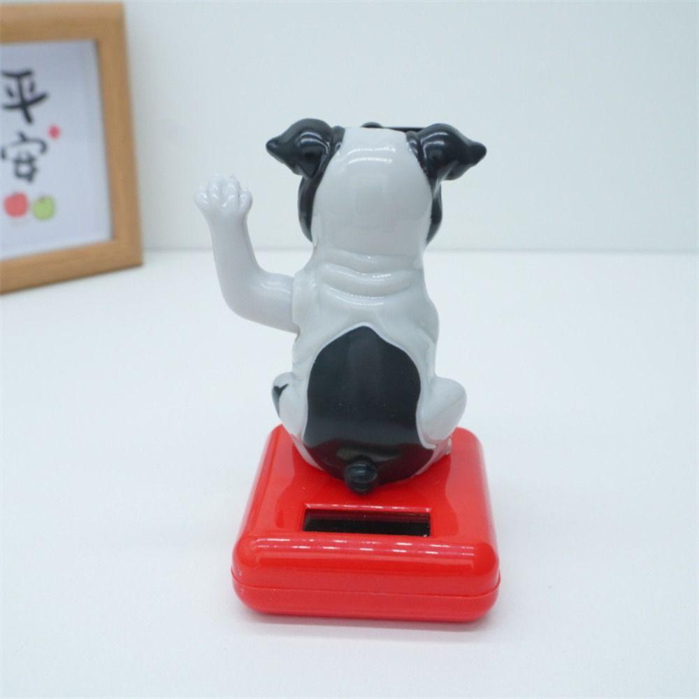 Solar Power Solar-powered Dog Car Ornament Cartoon Dog Car Dashboard Decoration  For Automotive