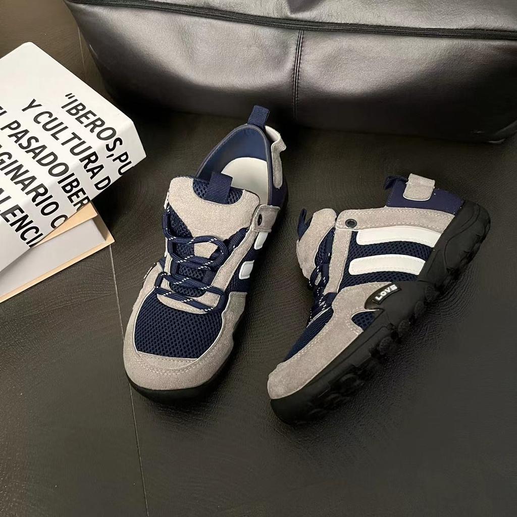 Retro Leather Soft-soled German Training Shoes Women's 2025 New Summer Thin Breathable Mesh Casual Sports Forrest Gump Shoes Tide