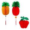 Pineapple Apple Lanterns Hanging Decorations Happy New Year Chinese Cny Fruit