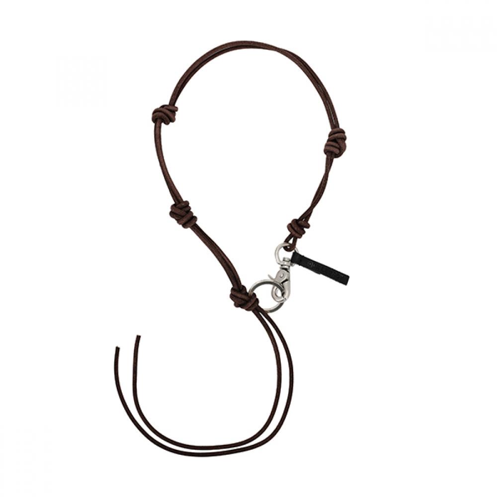 

Hourlegashi A4248uld Radon Udon Dark Brown Keychain Leather Necklace A4248ULD