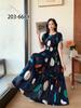 Off-Shoulder One-Neck Cotton Silk Dress Children's Summer Dress Bohemian Island Vacation Dress Travel Beach Dress