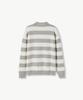 STCO Bold Stripe Open Collar Knit Gray (Oversized)_Sktva73Omg