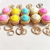 Cute Steamed Bun Press Keychain Realistic Dimsum Design Stress Relief Fidget Toy For Office School For Adult And Kids