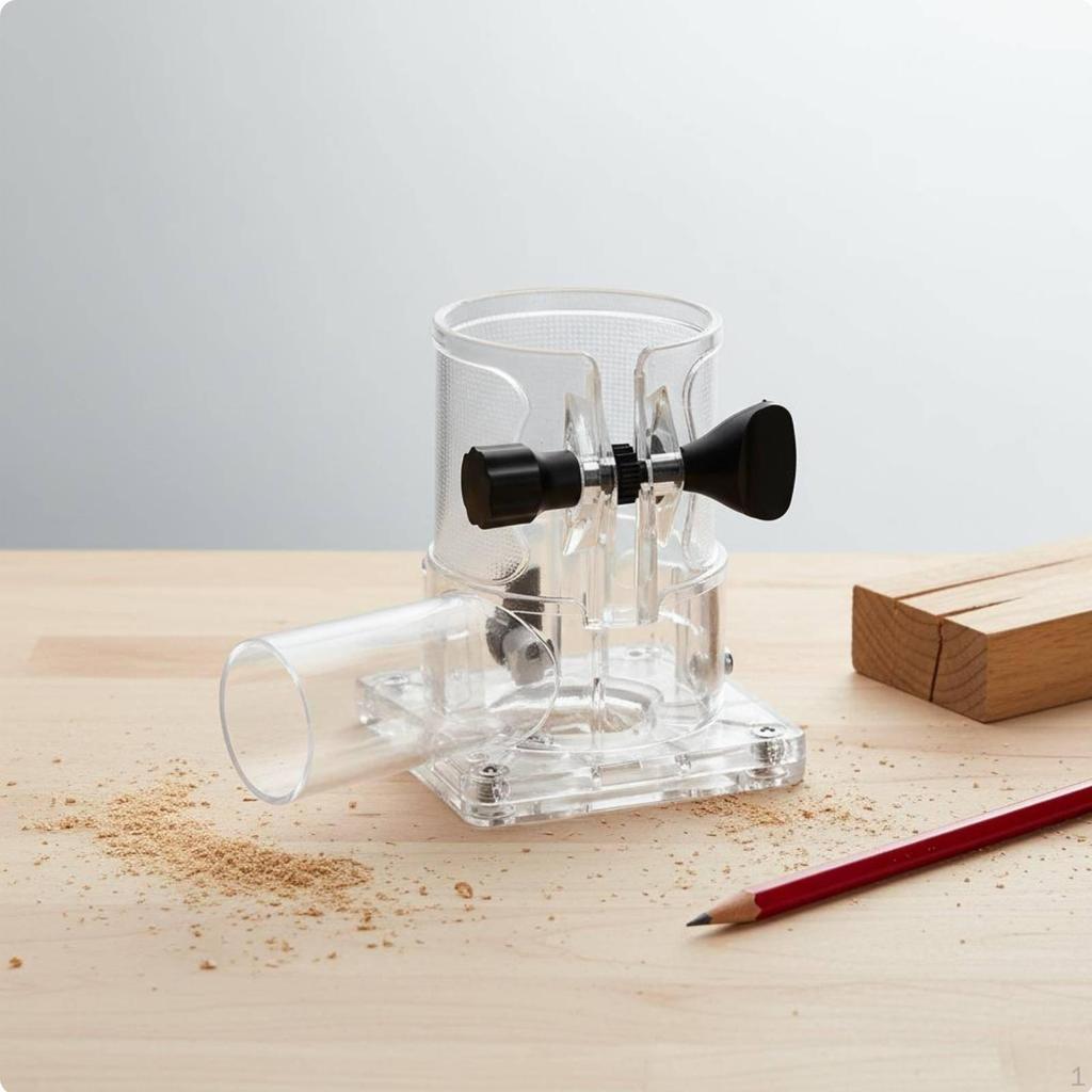 Router Dust Collection Base Thickened PC Material Transparent Trimmer