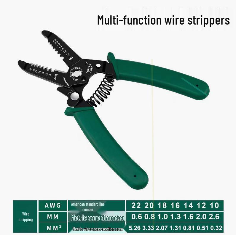 German-Imported Japanese Multifunctional Industrial Wire and Diagonal Cutting Pliers - Labor-Saving Electrician's Combination Tools