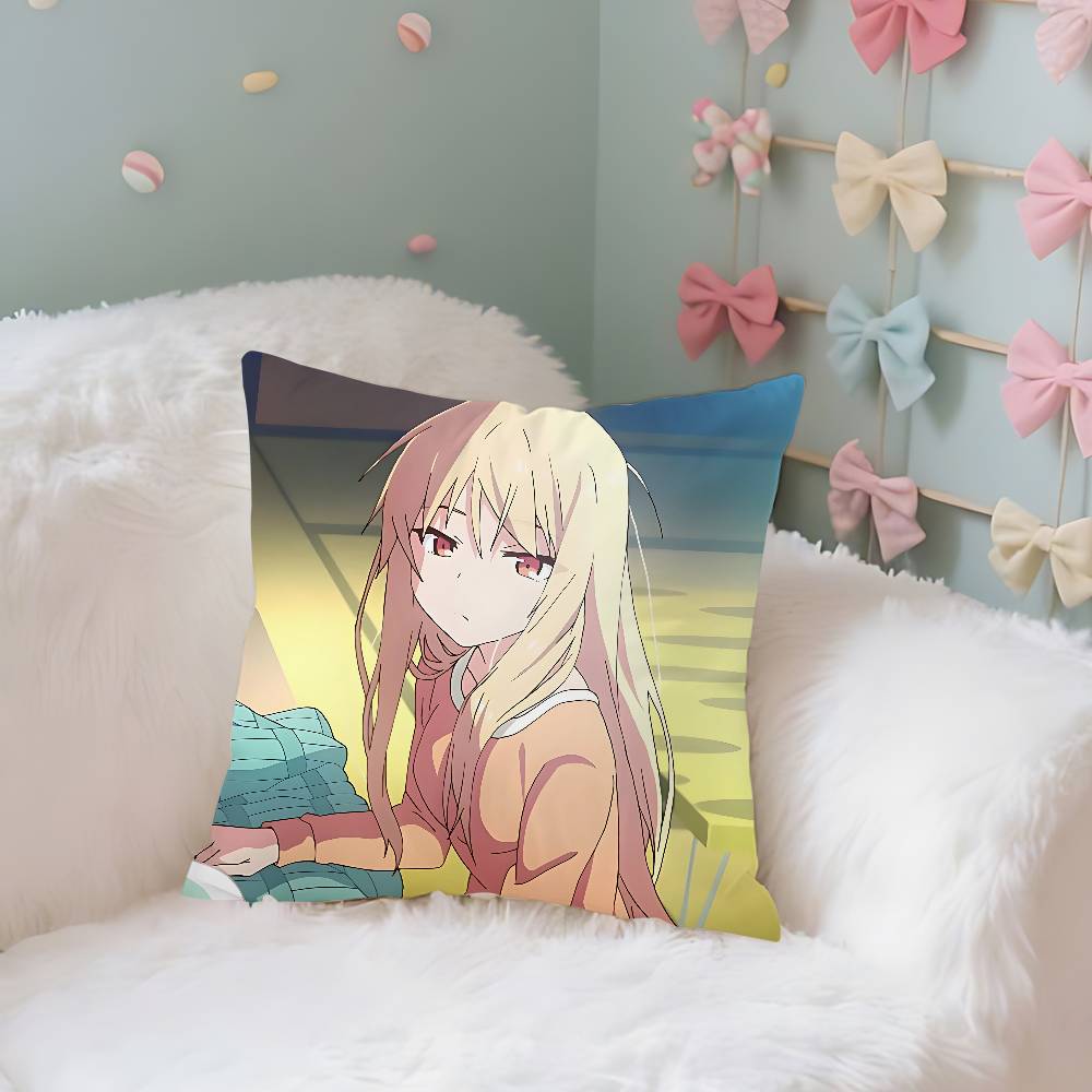 The Pet Girl Of Sakurasou Pillow Case Throw Pillow Cover Nordic Vintage Style Cushion Covers Home Living Room Sofa Couch Seat