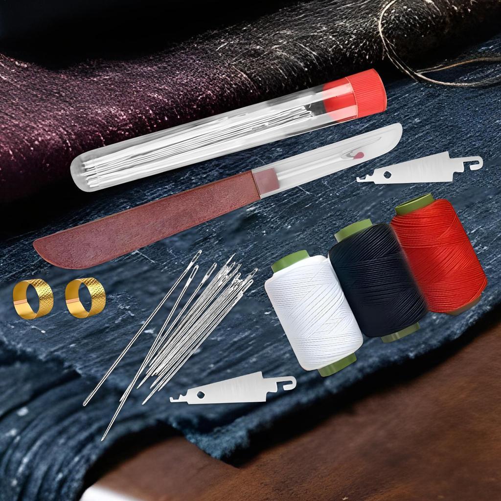 Tragbares Nähset Nadel und Faden Werkzeuge Multifunktionales Set mit 37 Teilen Nähset für schnelle Reparatur Nähwerkzeug-Set für Zuhause