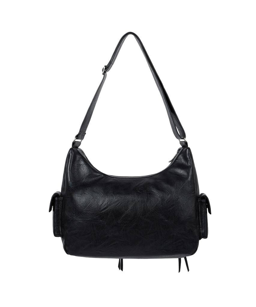 Iugamakaras Multi Pocket Leather Bag (Black)
