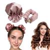 Satin Heatless Hair Curler Pillow Soft Rollers With Hair Caps Soft Heatless Curling Rod Headband For All Hair Types No Heat