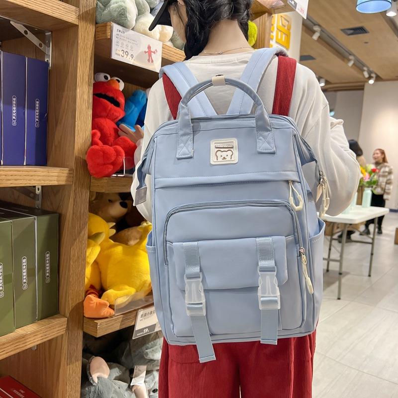 

Korean Style Girl Student Schoolbag for Women Japanese Versatile Handbags Large Capacity Travel Backpack