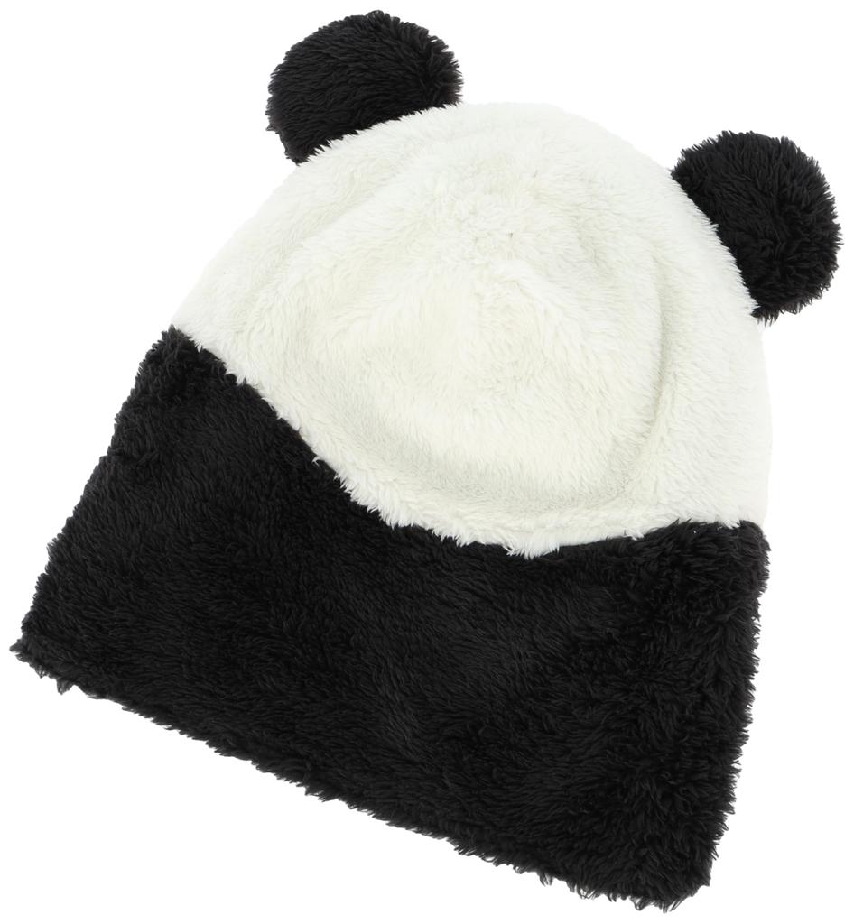 Von Beanie PANDA HOOD WATCH KIDS Schwarz [Sense Grace]