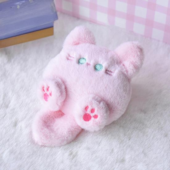 Tecknad Katt Nyckelring Hänge Söt Plyschkattunge Hänge Fylld Luddig Katt Hänge Ryggsäcksberlock Tillbehör för Handväska Plånbok Nyckelring