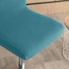 Fashion Short Back Jacquard Bar Chair Cover Elastic Stretch Seat Chair Cover Solid Color Slipcover Dust Cover Banquet Dining
