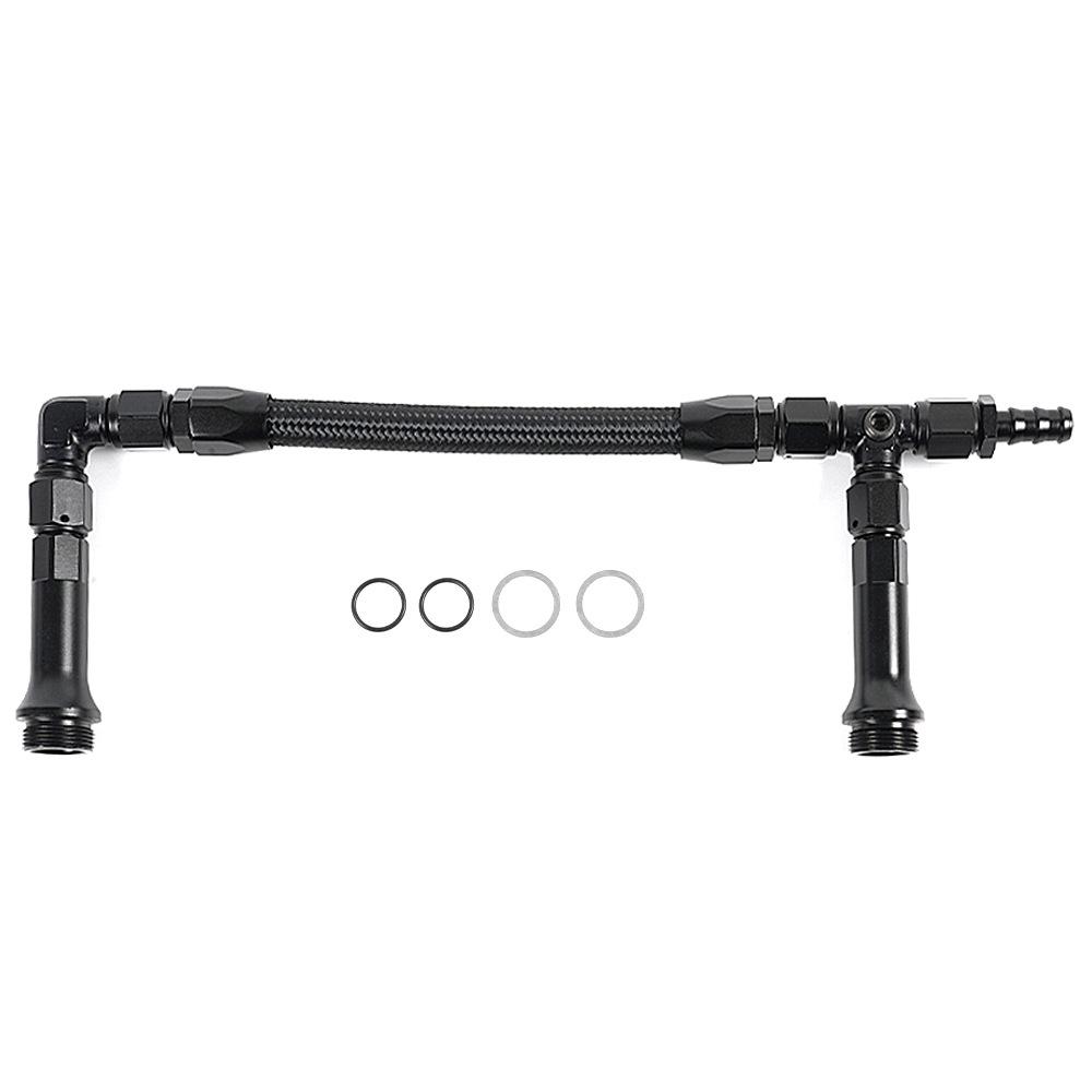 

Car Modification AN6 Double Fitting Tee Braided Fuel Line for 4150 Holley Carburetor