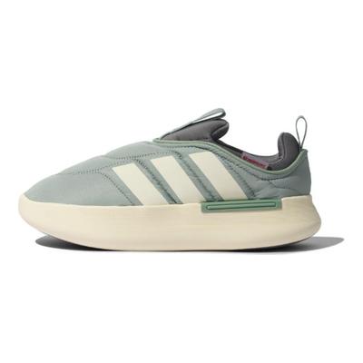 Adipuff Comfortable Versatile Low-Top Casual Shoes Unisex Sneakers White Green KJ3995