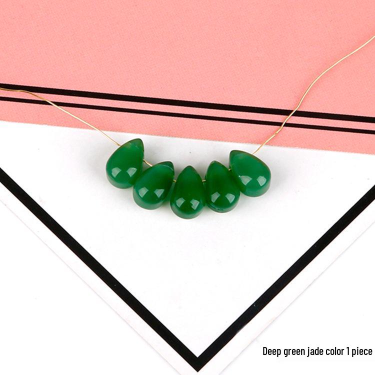 Szklana Zawieszka Kropelka Płatka Zestaw do DIY Kolczyków