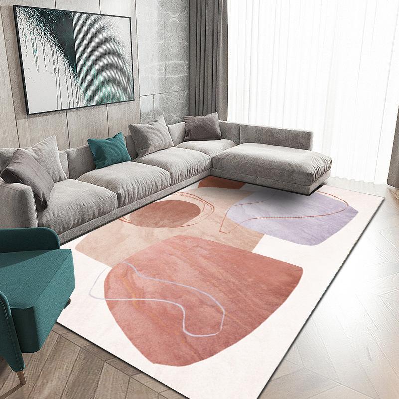 Simple Ins Living Room Light Luxury Large Area Carpet Living Room Decoration Home BB Rug Bedroom Blanket Square Soft Bath Mat
