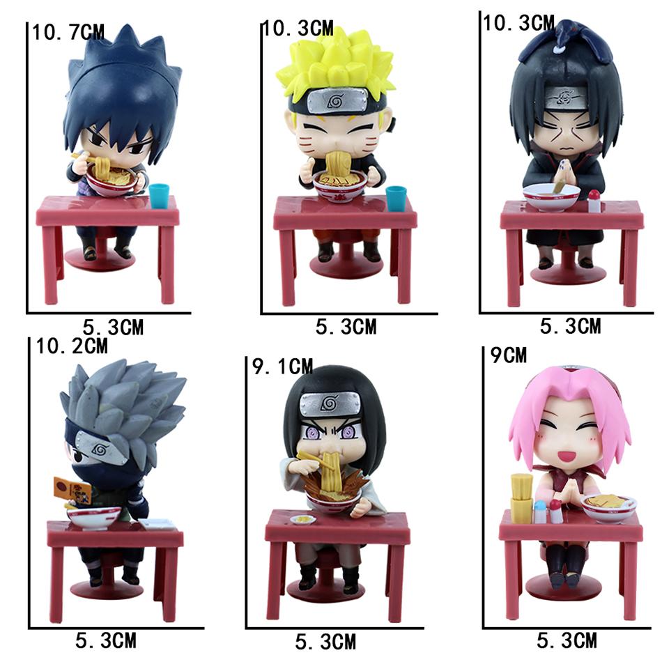 In Stock Naruto Shippuden Ramen Theme Series Blind Box - Chibi Mini PVC Anime Figures - Mystery Sasuke Uchiha and Naruto Toy Beautiful Gifts