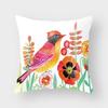 New Cute Animal Bird Flower Pillow Case Sofa Bedroom Living Room Seat Car Cushion Cover Home Decoration Pillowcase 45*45Cm