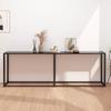 Day and Night - Day and Night Black Tempered Glass Console Table 220x35x75.5 Cm