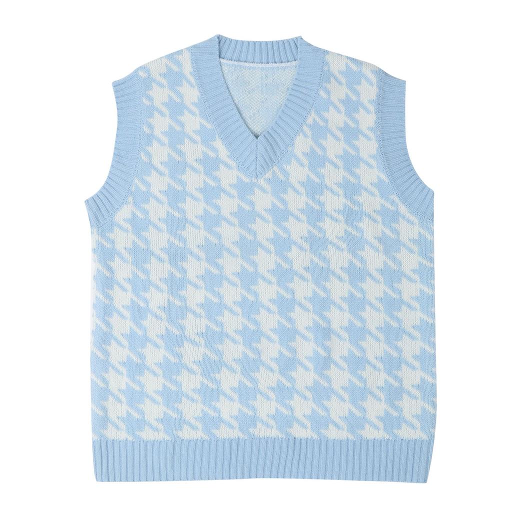 Dámská ležérní svetr košile s výstřihem do V, barva Collision vesta bez rukávů