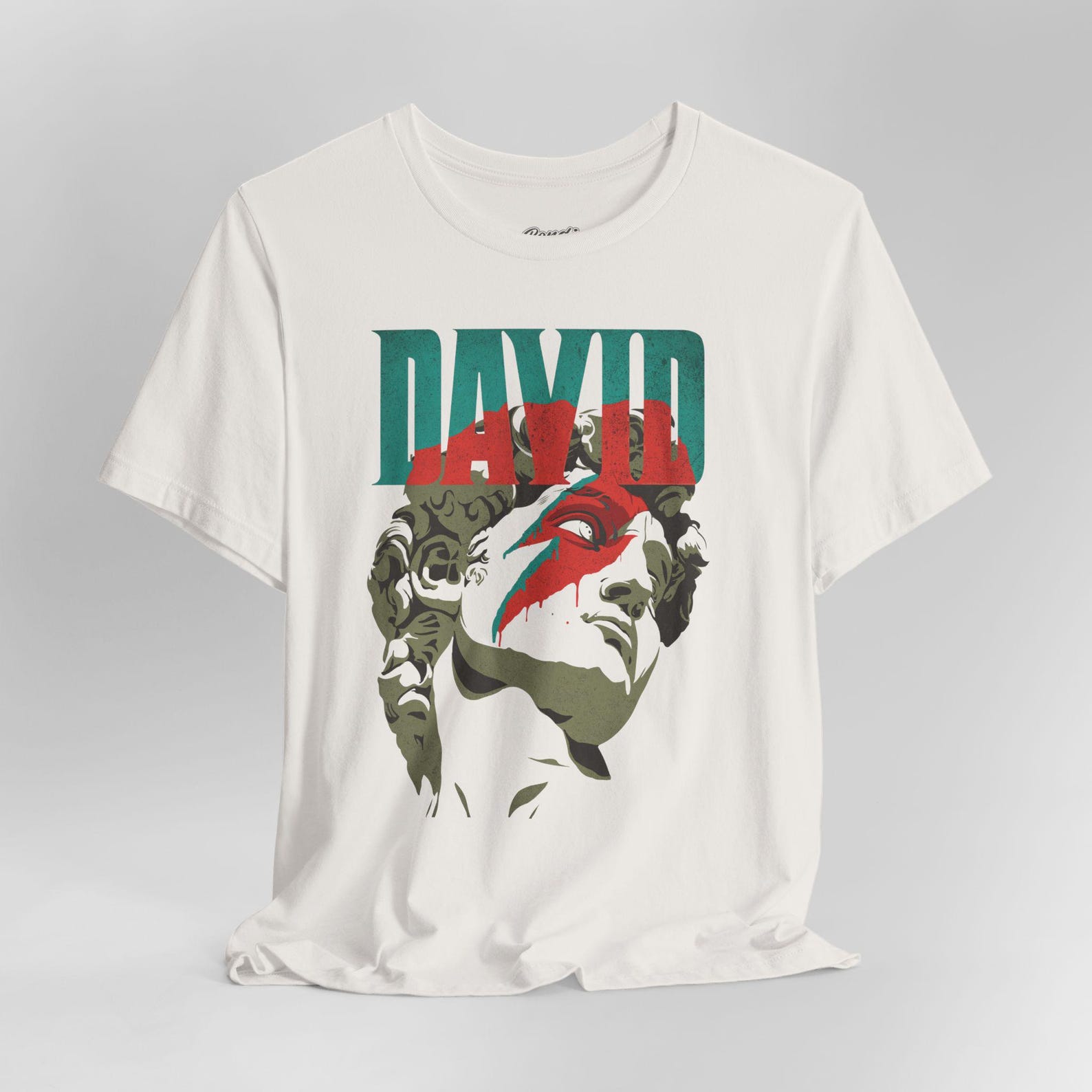 David Bowie Shirt, David Bowie, Unisex Jersey Short Sleeve Tee, David Sculpture Tshirt, David Bust shirt, Contemporary Art S