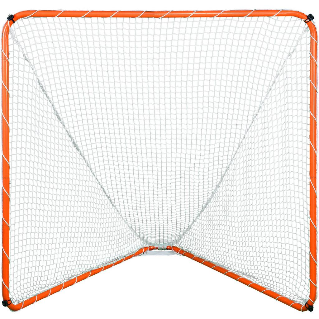 VEVOR Lacrosse Goal, 6' X 6' Lacrosse Net, Steel Frame Backyard Lacrosse Training Equipment, Portable Lacrosse Goal with Carry Bag
