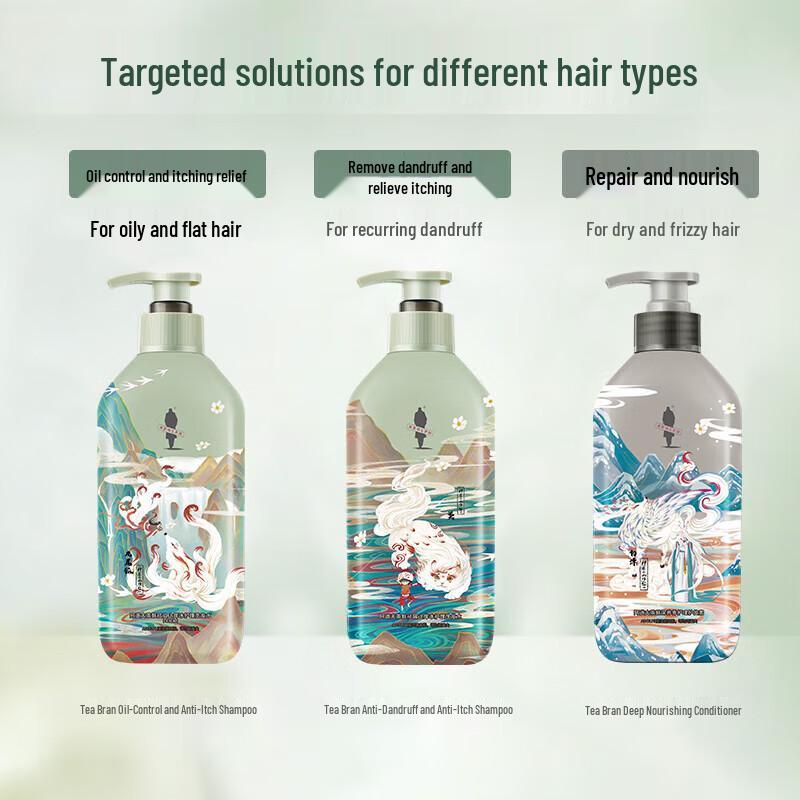 Adolph Tea Seed Oil & Ice Care Silicone-Free Shampoo (Shan Hai Jing Series)