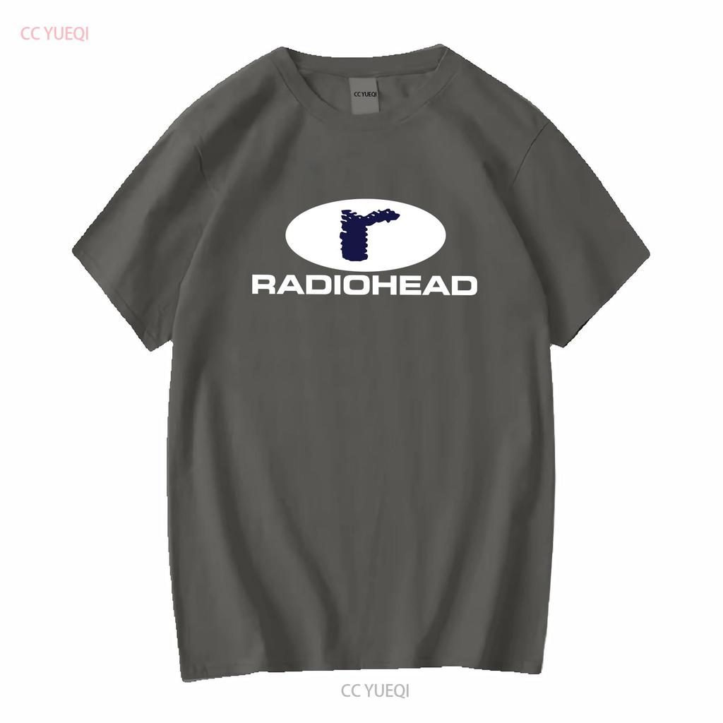 Radiohead T Shirt New men long or short sleeves vintage Washed Stretched Stylish Unisex Comfortable Slightly graphic fashion