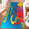 Cute Cartoon Les Barbapapa Hallway Carpet Washable Non-Slip Living Room Sofa Chairs Area Mat Kitchen Doormat Area Rug