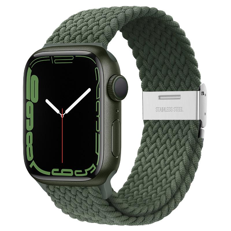 Braided Solo Loop Strap For Apple Watch Band 44mm 40mm 45mm 41mm 46mm 49mm Correa Bracelet iWatch Series Se 8 9 Ultra 2 3 10 11